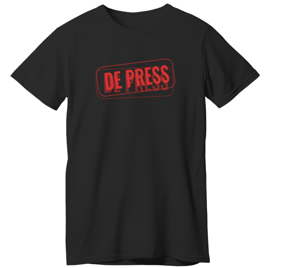 De Press - Rødt Stempel - T-skjorte