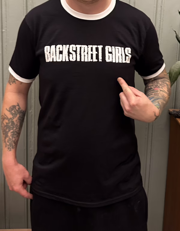 Backstreet Girls - T-skjorte - Hvite kanter m/logo på kassa - Bilde 2