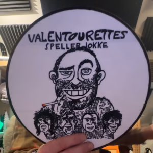 Valentourettes - Ryggpatch (26cm x 26cm)