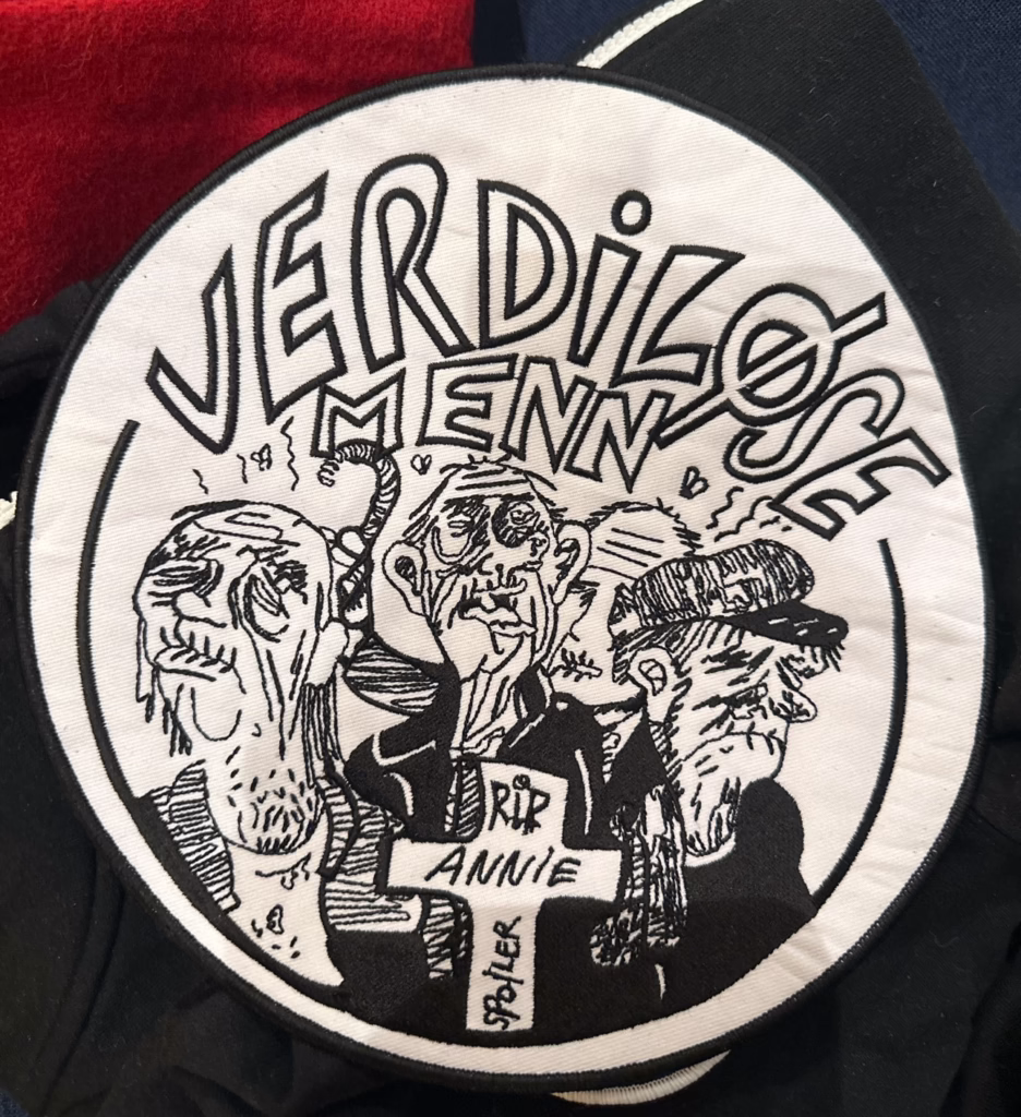Verdiløse Menn - Ryggpatch (26cm x 26cm)