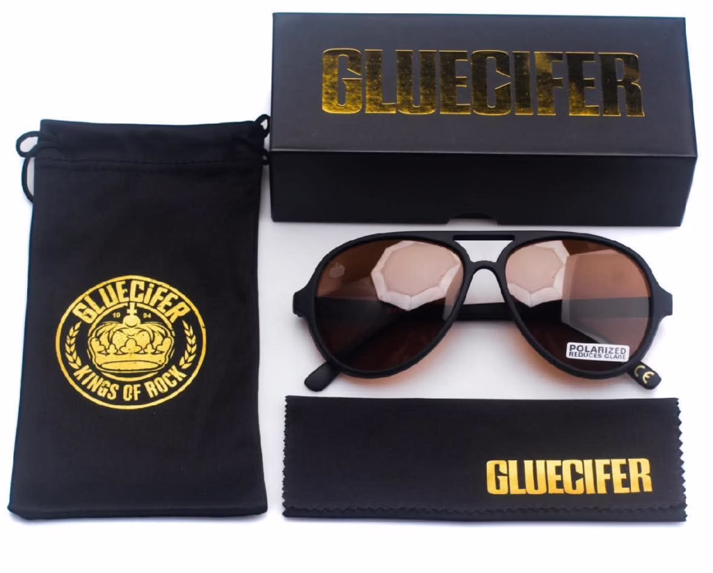 Gluecifer - Sunglasses, polarized glasses, logo and amazing wrapping. Very limited edition!
